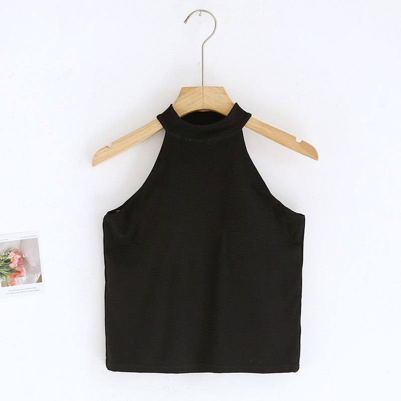 Joan Halter Neck Built-In Bra Camisole